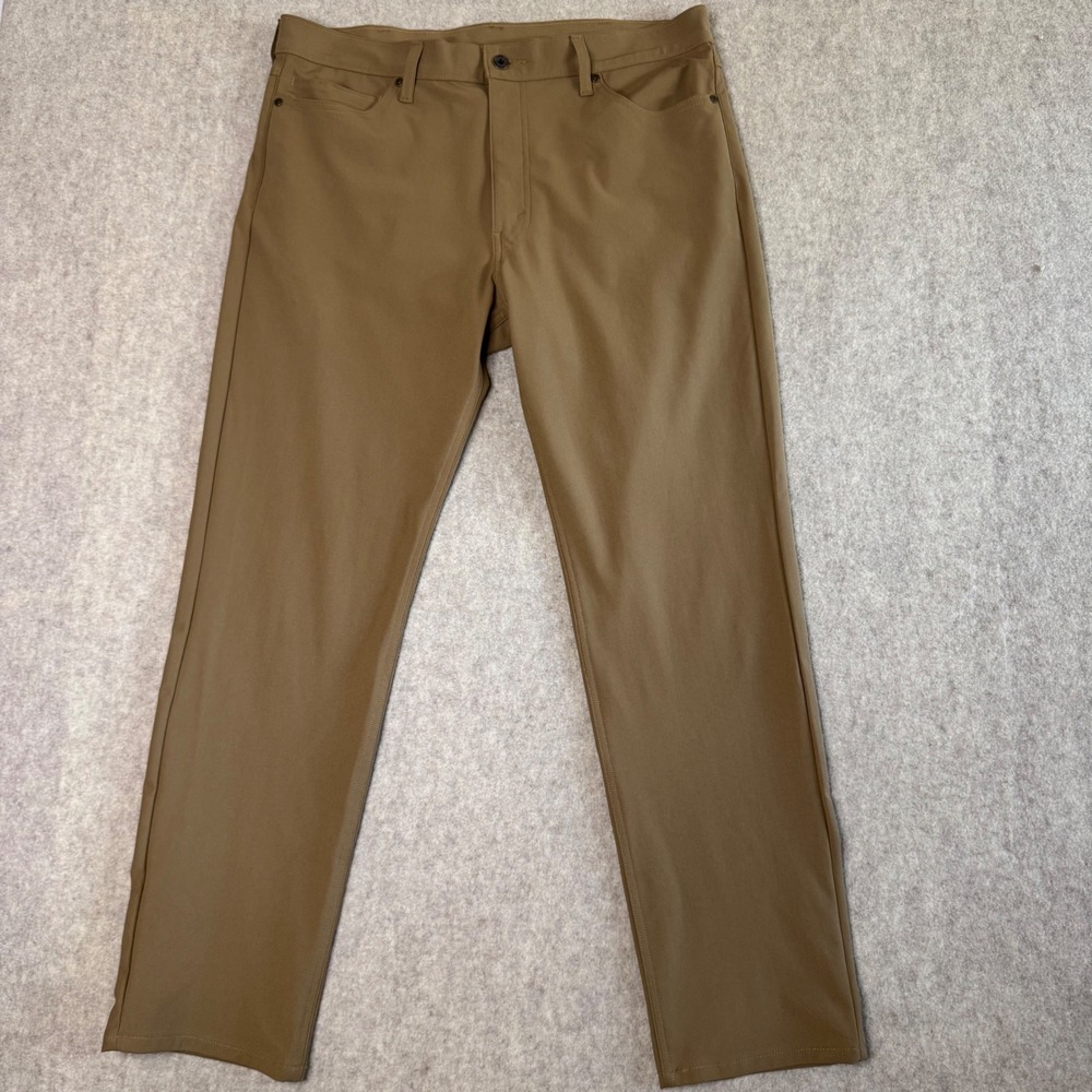 Levi's 511 Slim Fit Tech Pants Mens 38x32 Brown Performance Trousers